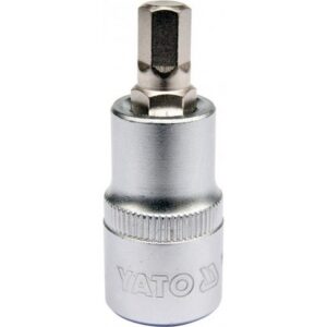 Hex Bit Socket – Chrome Vanadium – 1/2″ Connector – Standard Length – HEX 8 x 50mm – YT-04384