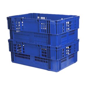 Nesting Meat Agri Crate – Plastic Box – Semi-vented Base and Vented Sides – 60 x 40 x 24 cm – Virgin Material – HACCP – PI-720B-virgin