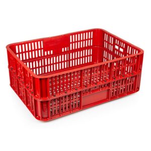 Live Chicken Crate – Open Top – Vented – Plastic Crate – 74 x 53 x 31 cm – Virgin Material – HACCP – PI-LB10-OT-virgin