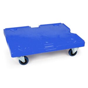 Plastic Dolly Trolley – Hygiene Deck – with Tente Wheels – 80 x 60 x 18 cm – Polypropylene – PI-DT-86-virgin
