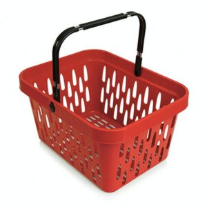 Shopping Basket – Plastic with Handle – 21L – 44 x 33.5 x 24 cm – Virgin Material – HACCP – PI-21-virgin