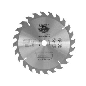 Wood Cutting Blade – Ø185mm x 16mm – 24T – TOOB136