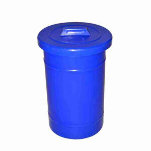 Recycle Bin with Lid – Round – Plastic – 50L – 32 (⌀) x 45 cm – LB067