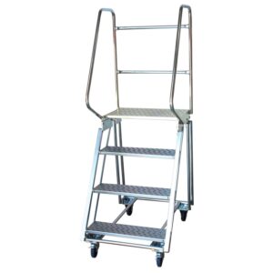 Mobile Safety Step Ladder – Mounty Rollstep – 4 Step – 1.835m High – MLH04