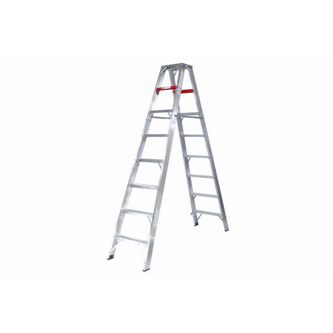 Stepladder - Heavy Duty Double Sided Aluminium - 8 Steps - 2.4m - LASD8