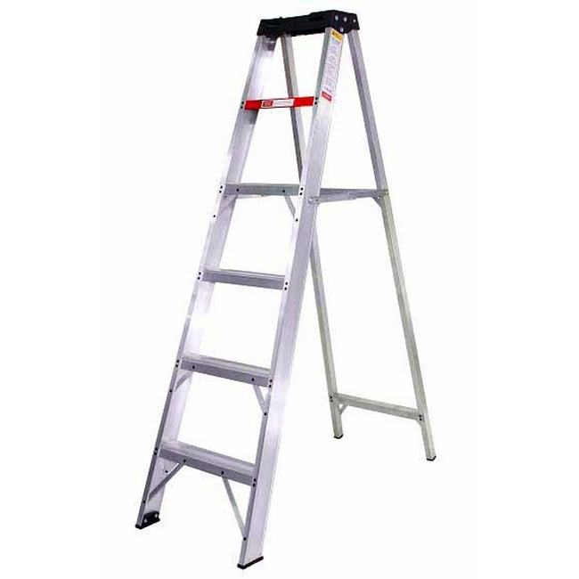 Stepladder - Industrial Heavy Duty A-Frame Aluminium - 16 Steps - 4.8m - LAS16