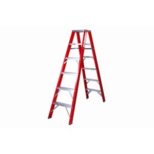 Fibreglass Double Sided Ladder – Industrial A-Frame – 6 Steps – 1.8m – FGSD6