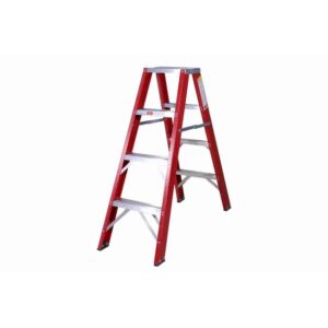 Fibreglass Double Sided Ladder – Industrial A-Frame – 4 Steps – 1.2m – FGSD4