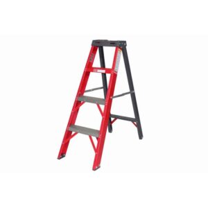 All Fibreglass Single Sided Ladder – Industrial A-Frame – 4 Steps – 1.2m – FGS4-ALL-SS