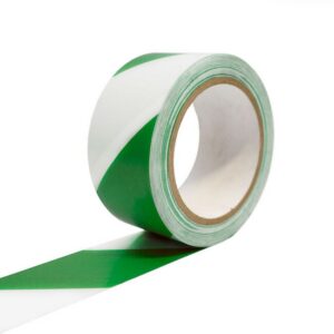 Floor Tape – COBAtape Vinyl Marking – 33 m x 5 cm – White and Green – TP130402