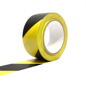 Floor Tape – COBAtape Vinyl Marking – 33 m x 5 cm – Black and Yellow – TP010702