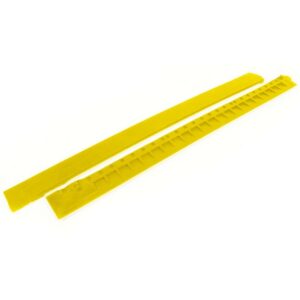 Rubber Mat Female Corner Edge – Fatigue-Step Solid Anti-Fatigue Interlocking Tile – 100 x 8 x 1.8 cm – Yellow – SS070002F