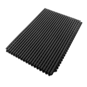 Entrance Mat – Premier Grip Interlocking Scraping and Drainage Floor Tile – 45 x 30 x 1.2 cm – Black – PG010001