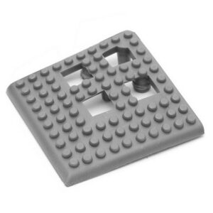 Floor Tile Corner – Flexi-Deck Interlinking Anti-Slip Drainage PVC Mat – Grey – Pack of 4 – FD060004