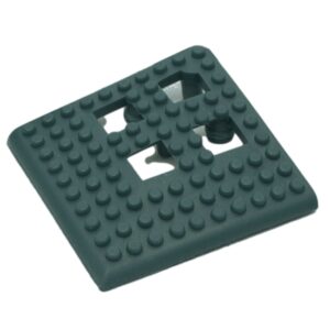 Floor Tile Corner – Flexi-Deck Interlinking Anti-Slip Drainage PVC Mat – Green – Pack of 4 – FD040004