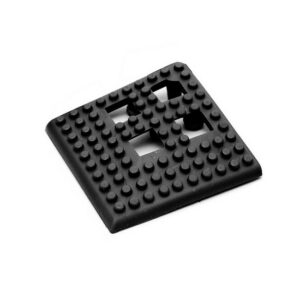 Floor Tile Corner – Flexi-Deck Interlinking Anti-Slip Drainage PVC Mat – Black – Pack of 4 – FD010004