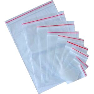 Resealable Plastic Grip Zip Lock Bags – 40 Micron – 8 x 10 cm – Pack of 1000 – 2G_PLMG8010