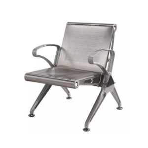 Airport Bench – Indoor and Outdoor Waiting Room Seat – Stainless Steel – Single Seat – Flat Pack – 60 x 67 x 82 cm – PF01