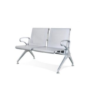 Airport Bench – Indoor Waiting Room Seat – Mild Steel – Heavy Duty – Two Seater – Flat Pack – 127 x 67 x 82 cm – PD02