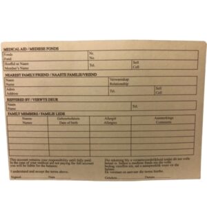 Medical Document Files – 200gsm – A5 – Pack of 500 – FILMEDA5