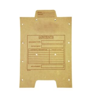 Document Dividers for Archive Storage Box – Backing Board Top – A4 – Pack of 100 – ARC006
