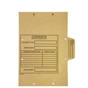 Document Dividers for Archive Storage Box – Backing Board Side – A4 – Pack of 100 – ARC005