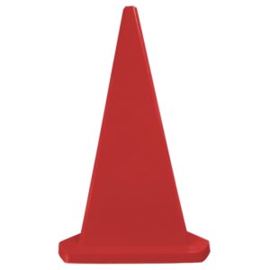 Safety Cone – Triangular – Hard Plastic – Parking Bollard – 100cm – Red – MBOL1MR
