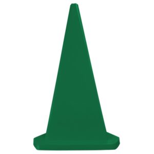 Safety Cone – Triangular – Hard Plastic – Parking Bollard – 100cm – Green – MBOL1MG