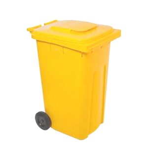 Wheelie Bin – SABS Approved – 240L – Yellow – Pack of 12 – Wheelie Bin 240L-yellow