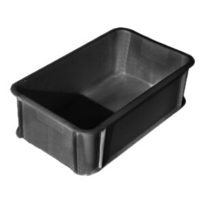 Plastic Crate – 37L – Recycled Plastic – Black – Pack of 60 – MT64209-black