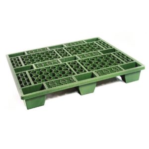 Pallet – Plastic – Nestable – SABS Approved – 1200 x 1000 mm – Green – Pack of 50 – CT6000-green