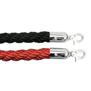 Queue Barrier Twisted Rope – For Stainless Steel Pole – Red – HOSQ010TR
