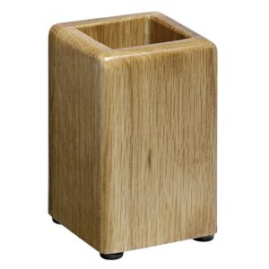 Pencil Cup – Executive Wooden Range – 6 x 6 x 10.5 cm – Oak – 950OA