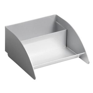 Business Card Holder – Modern Steel Range – Metal – 10 x 9.5 x 5 cm – Silver – 408SI