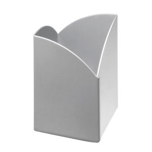 Pencil Holder – Modern Steel Range – Metal – 6 x 6 x 10.5 cm – Silver – 406SI