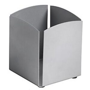 Pencil Holder – Life Steel Range – Metal – 8 x 8 x 10.5 cm – Silver – 206SI