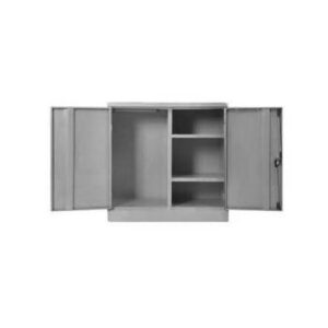 Gents Steel Wardrobe – Metal Mens Cupboard – 90 x 90 x 45 cm – WDR02-grey