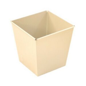 Steel Waste Bin – 29 x 30 x 30 cm – WB001-ivory