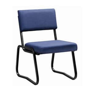 Office Chair – Economy Side – No Arms – Square Tube – Sleigh – 88 x 60 x 60 cm – SE017-blue