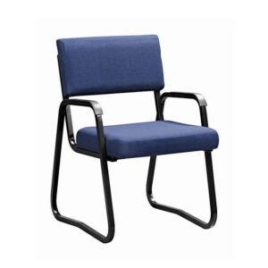 Office Chair – Economy – Arm – Skid Base – 88 x 60 x 60 cm – SE015-blue