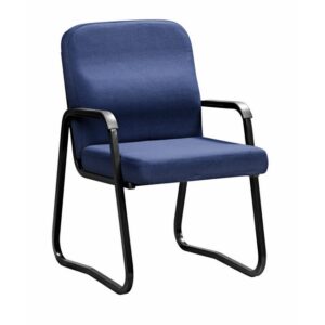 Office Chair – Economy – Arms – Skid Base – 87 x 56 x 64 cm – SE008-blue