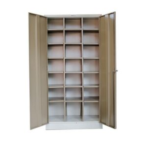 Pigeon Hole Cabinet with Doors – Steel – 21 Compartment – 180 x 90 x 45 cm – PH004-ivorykaroo