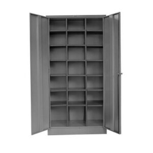 Pigeon Hole Cabinet with Doors – Steel – 21 Compartment – 180 x 90 x 45 cm – PH004-grey