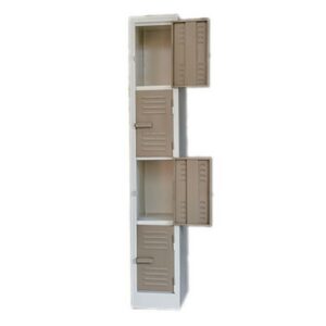 Steel Locker – Metal – 4 Tier – Four Door – 180 x 30 x 45 cm – LOC004-ivorykaroo