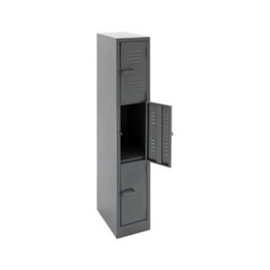 Steel Locker – Metal – 3 Tier – Three Door – 180 x 30 x 45 cm – LOC003-grey