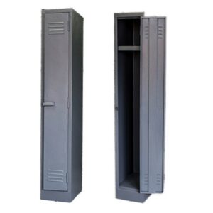 Steel Locker – Metal – Single Tier – 1 Door – 180 x 30 x 45 cm – LOC001-grey