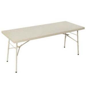 Steel Folding Table – 189 x 76 x 76 cm – FT001-ivory