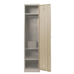 Steel Hostel Locker – Metal – with Money Box – Single – 180 x 41 x 52 cm – DHL01-ivorykaroo