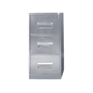 Steel Office Filing Cabinet – 3 Drawer File – 105 x 47 x 63 cm – 3FC01-grey