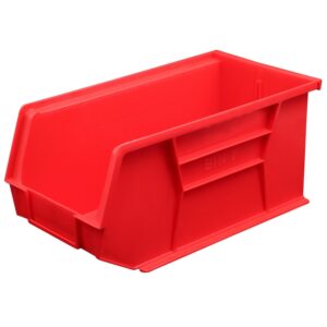 Stack & Hang Parts Storage Bin – Small Plastic Container – Size 7 – 37.5 x 21 x 18 cm – Red – BIN-7-RED